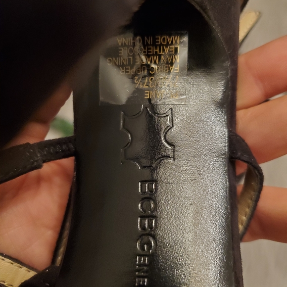 BCBGeneration Black Platform Ankle Strap Heel - Picture 5 of 8